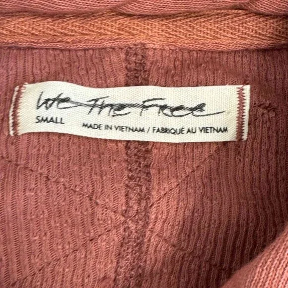 Free People We‎ The Free Feelin' Fresh Shirting Cotton Ruffle-Front Warm Stone S - Picture 10 of 16